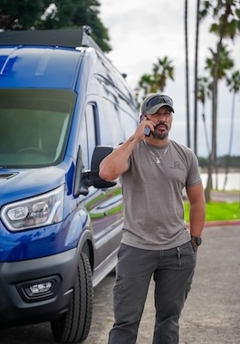 Bobby Principe on cell phone